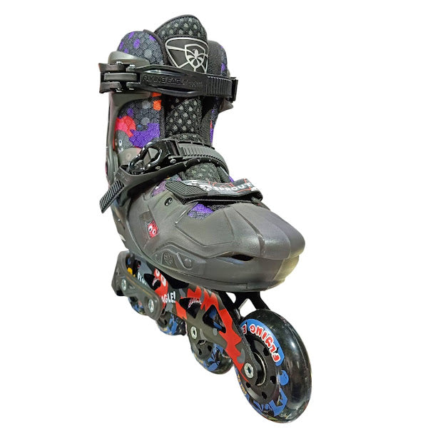 Patínes profesionales freestyle Flying Eagle modelo S8 color humo ajustable ruedas roqueables