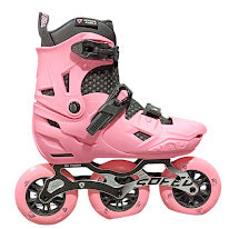Patínes profesionales Flying Eagle modelo S7 SPEED color rosa ajustable ruedas de 100mm