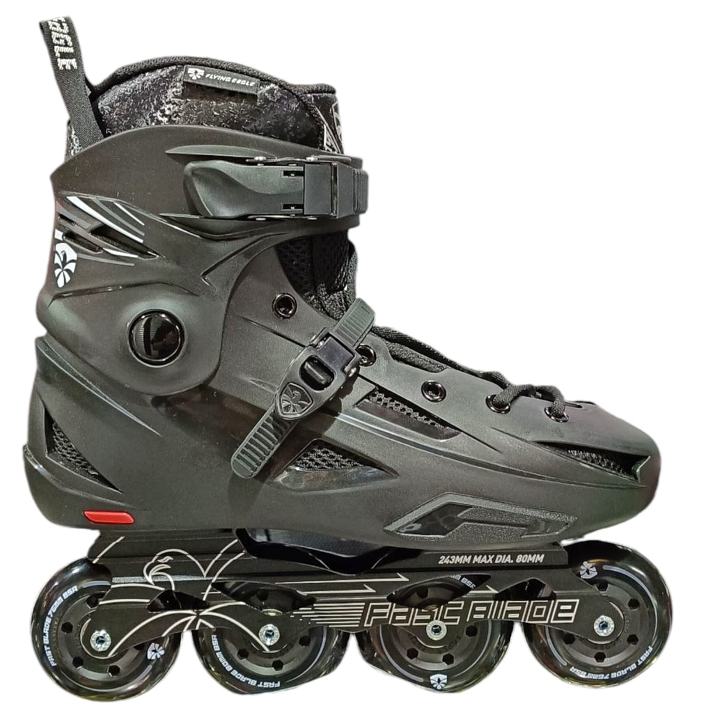 Patines Profesionales Freestyle Flying Eagle FATS BLADE – Negro – Ruedas Rockeables 76/80mm